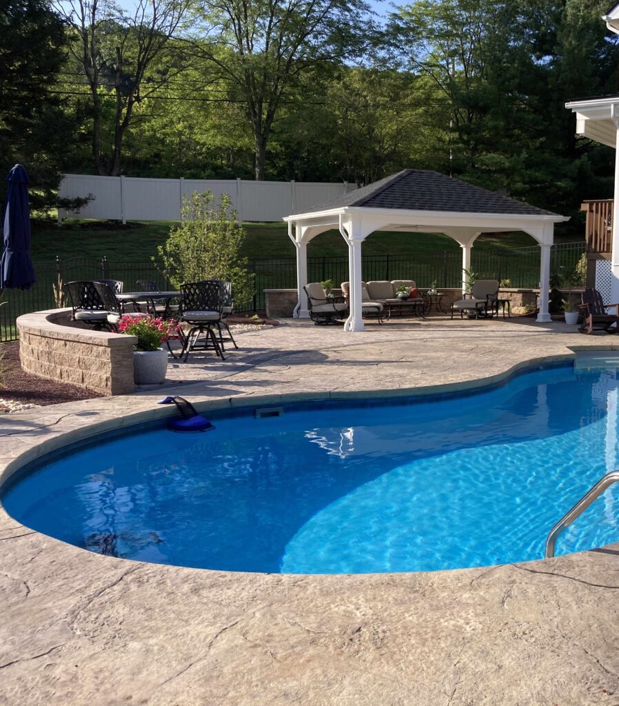 Pool patio with Pavillion