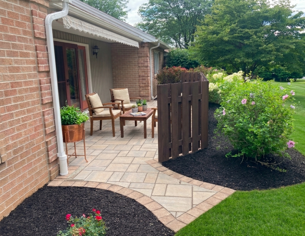 Custom paver patio
